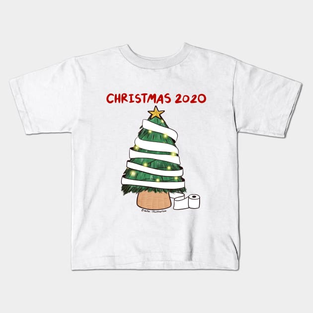 Christmas 2020 Kids T-Shirt by Bella Illustration 